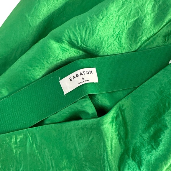 Babaton Midi Slip Skirt in Glow Green - Picture 3 of 3